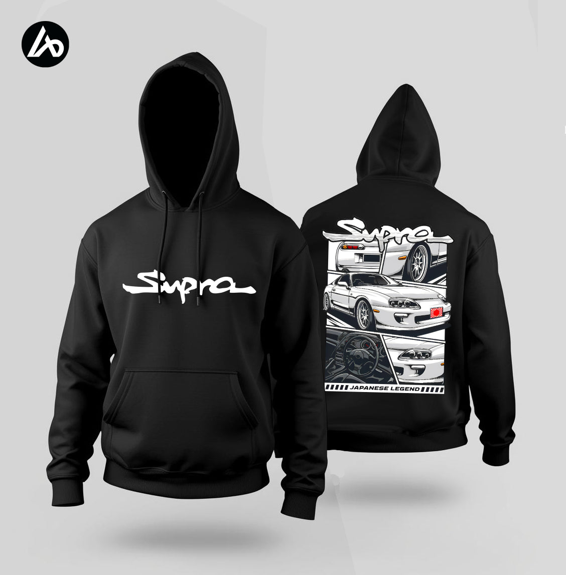 Supra JDM Legends Black Hoodie