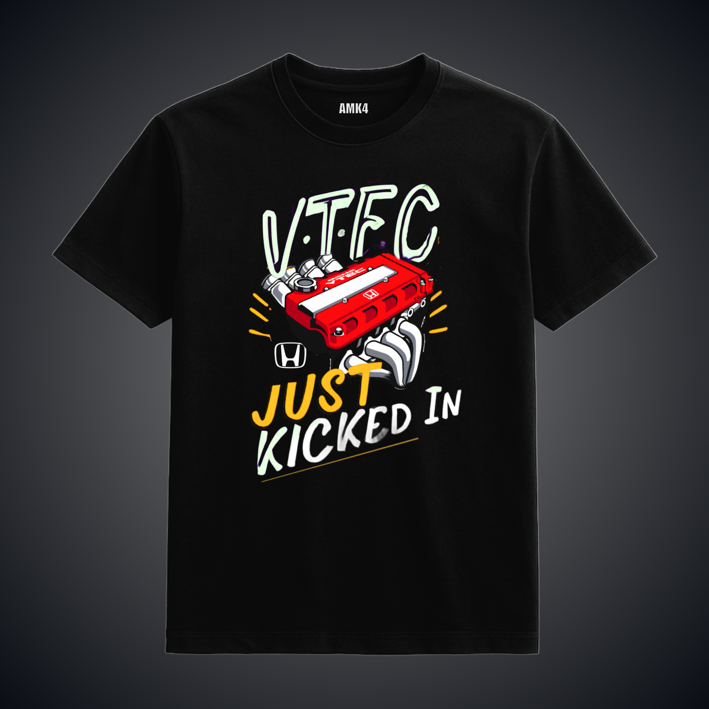 Vtec Just Kicked In - Black Tee
