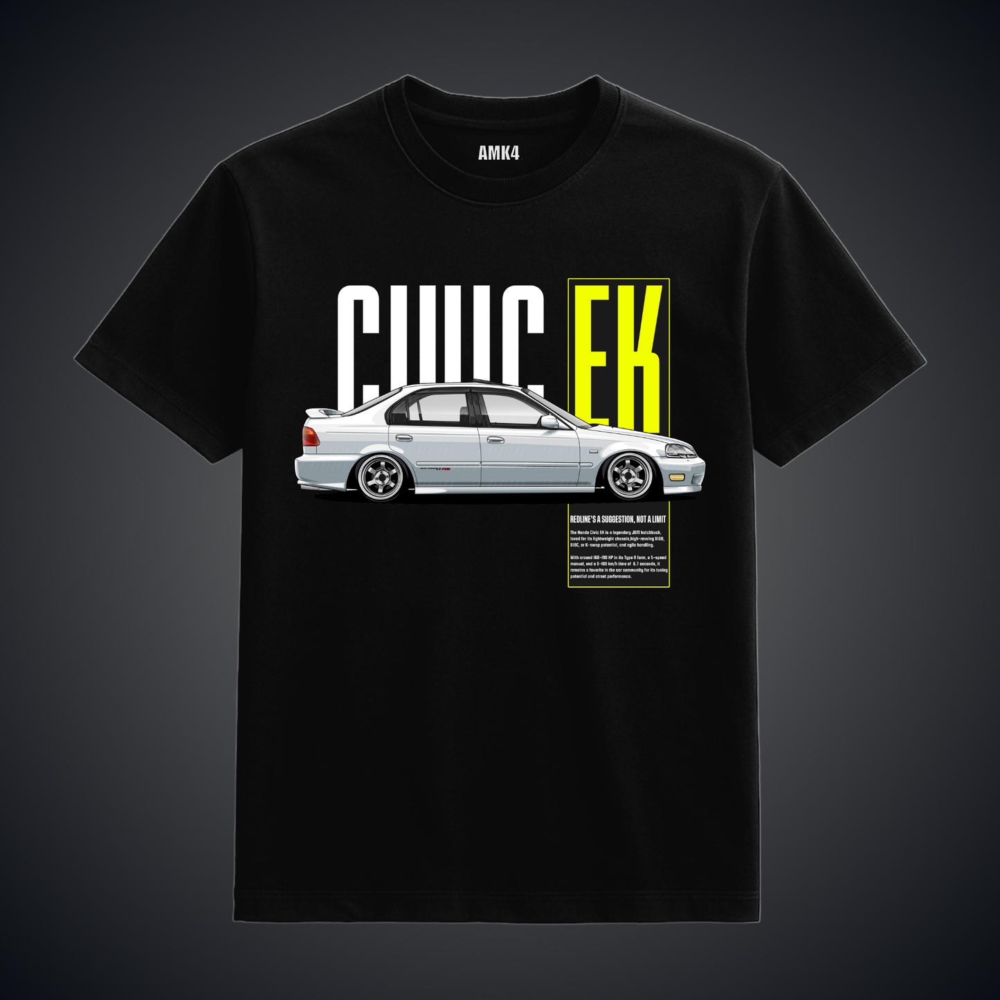 Civic EK - Black Tee