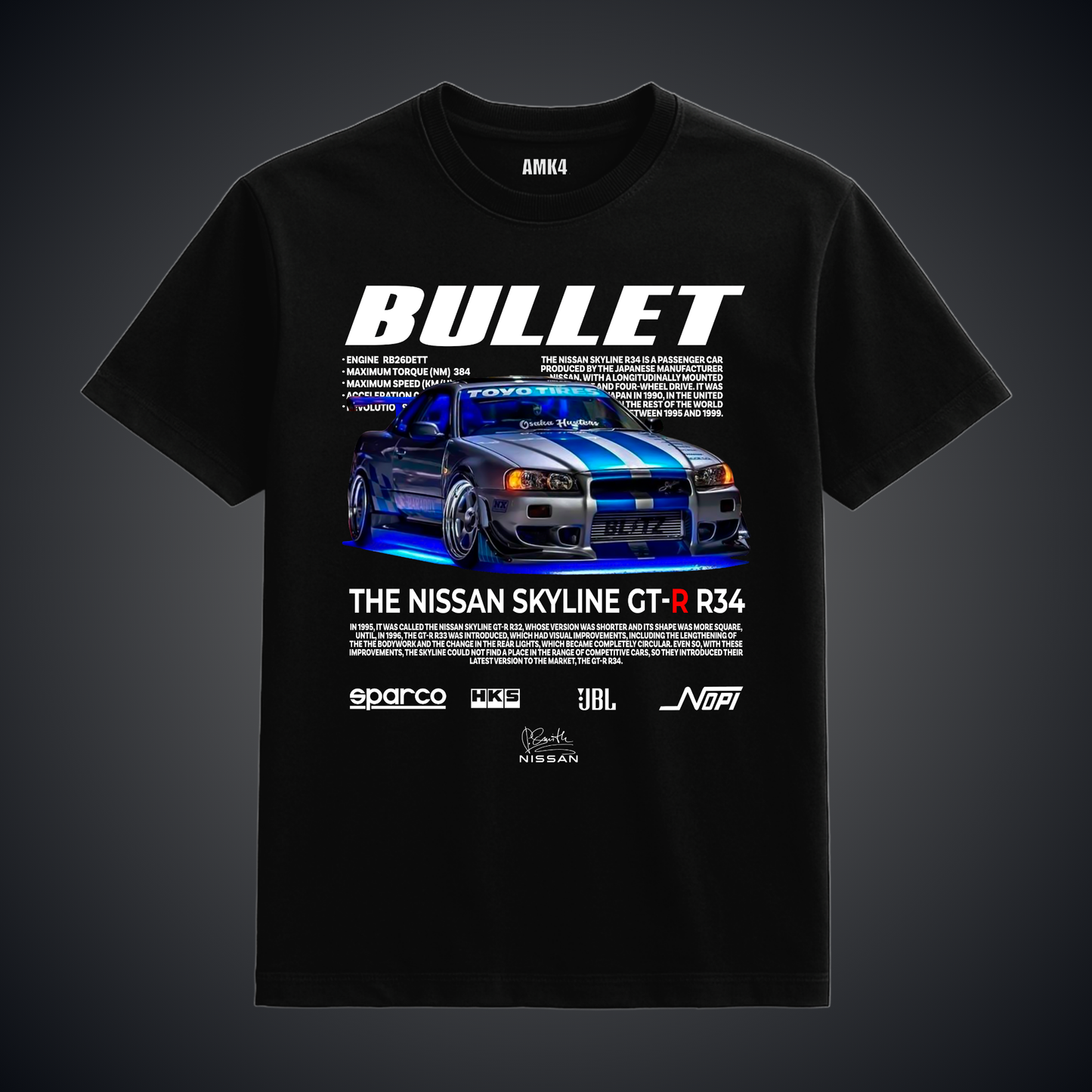 Bullet GTR- Black Tee