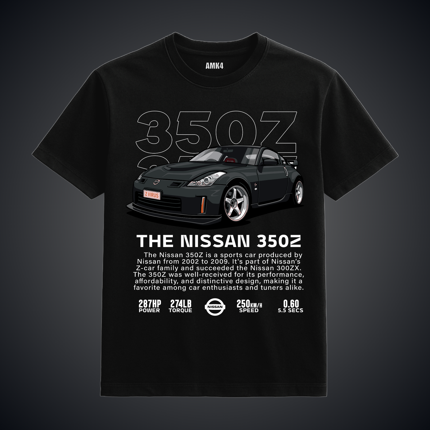Nissan 350Z - Black Tee
