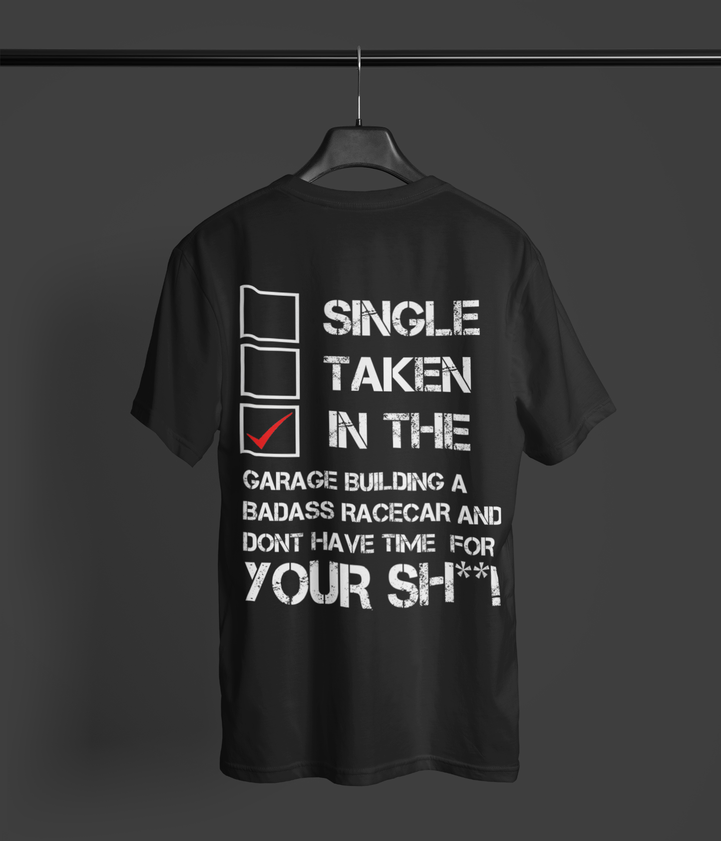 In The Garage Black Tee