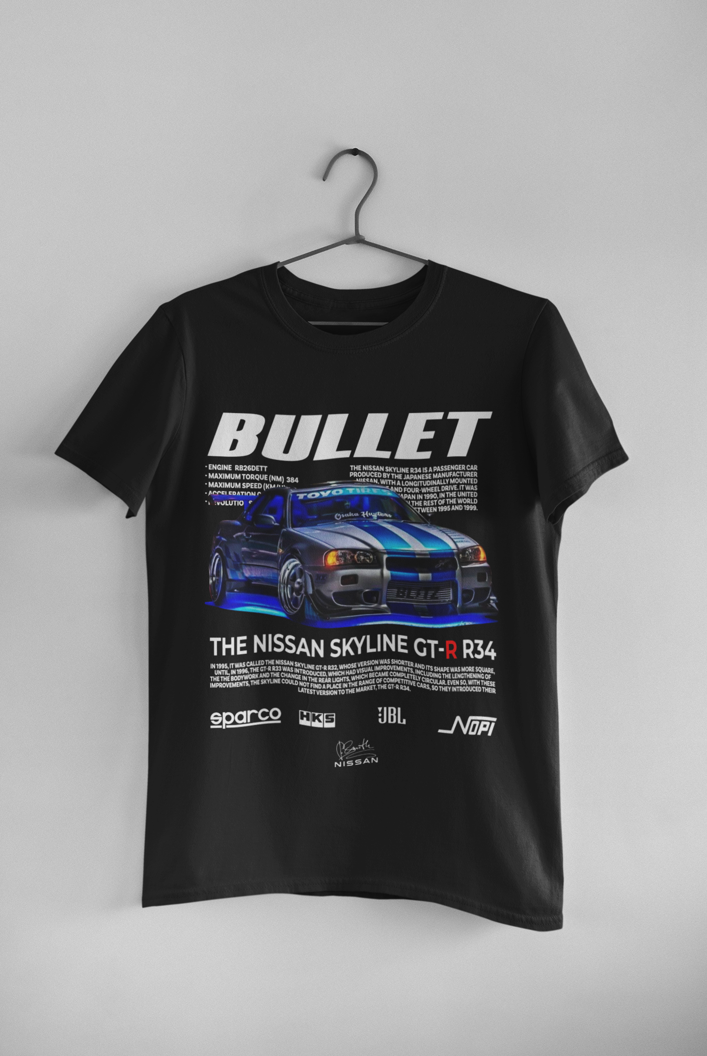 Bullet R34 Black Tee