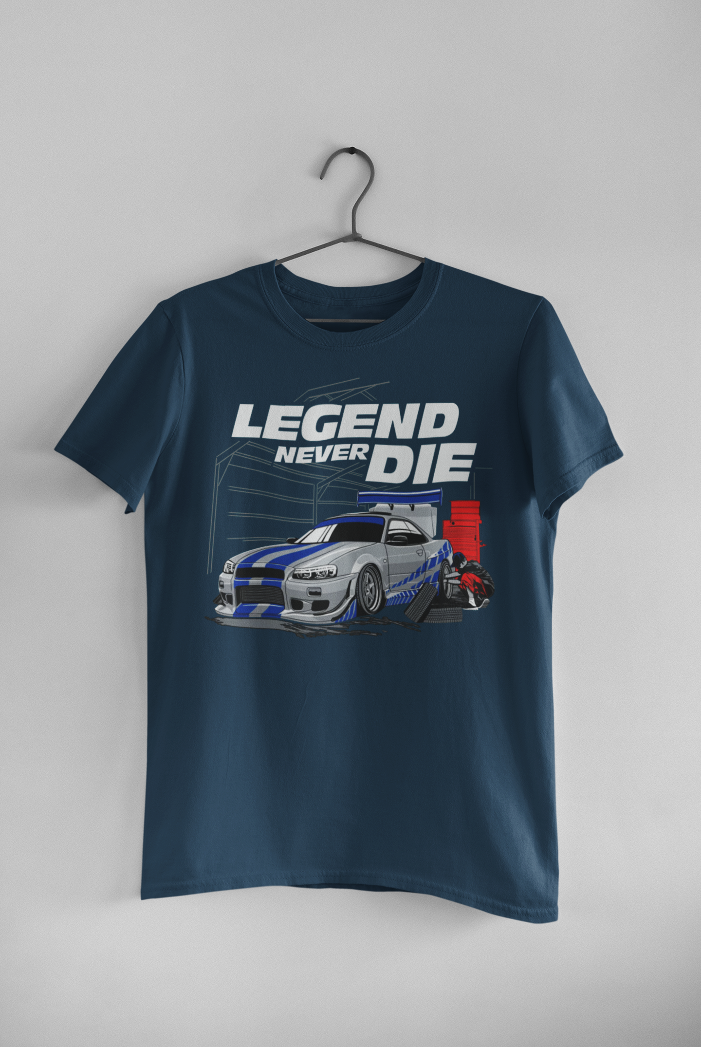 GTR R34 Navy Blue Tee 04 - Batch 1