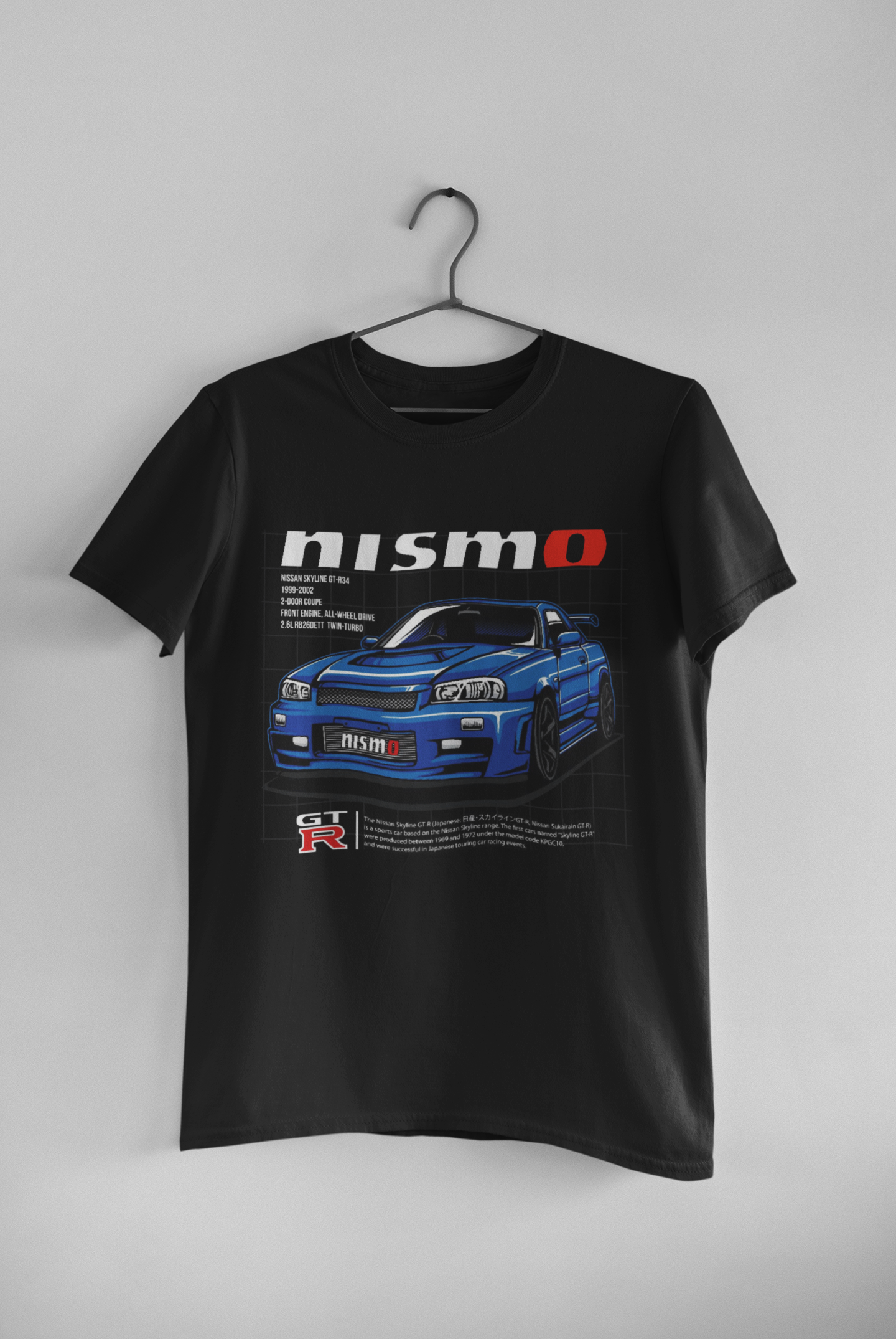 GTR R34 Black Tee 01 - Batch 1