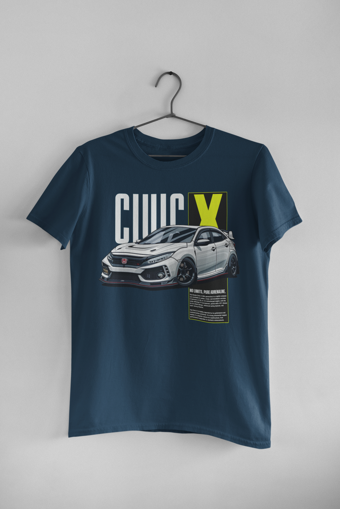 Civic X Navy Blue Tee