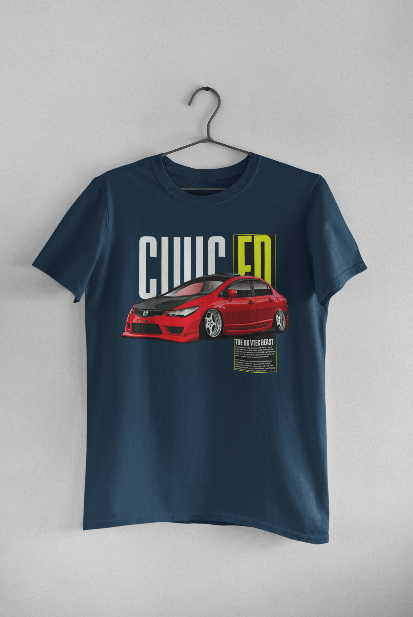 Civic FD Navy Blue Tee