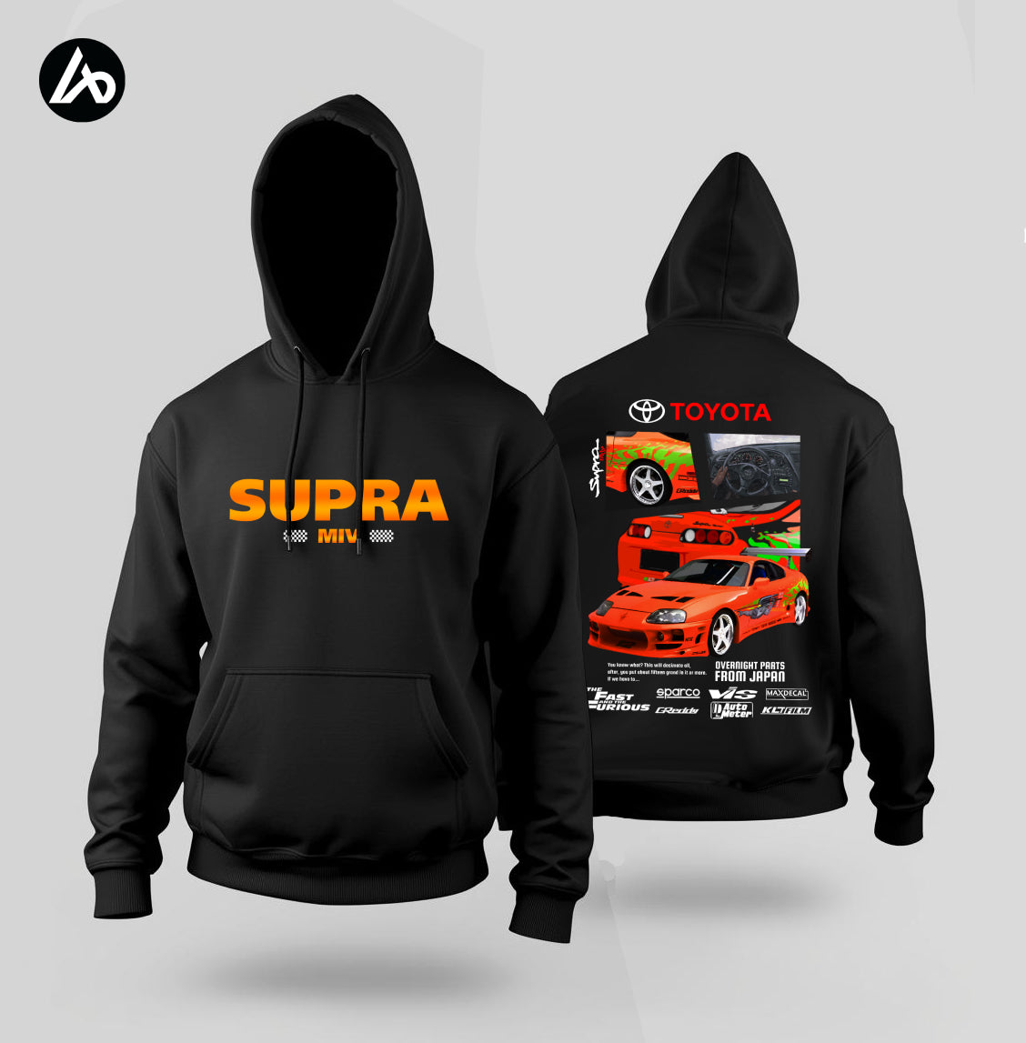 Toyota Supra Black Hoodie