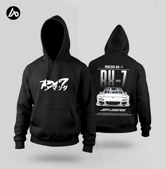 Mazda RX7 Black Hoodie
