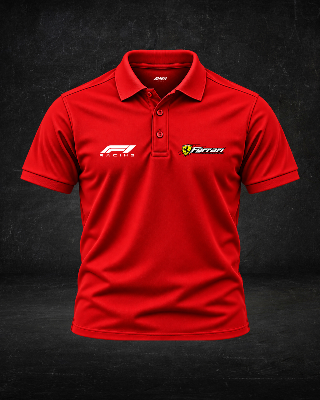 Ferrari F1 - Red Polo T-shirt 02