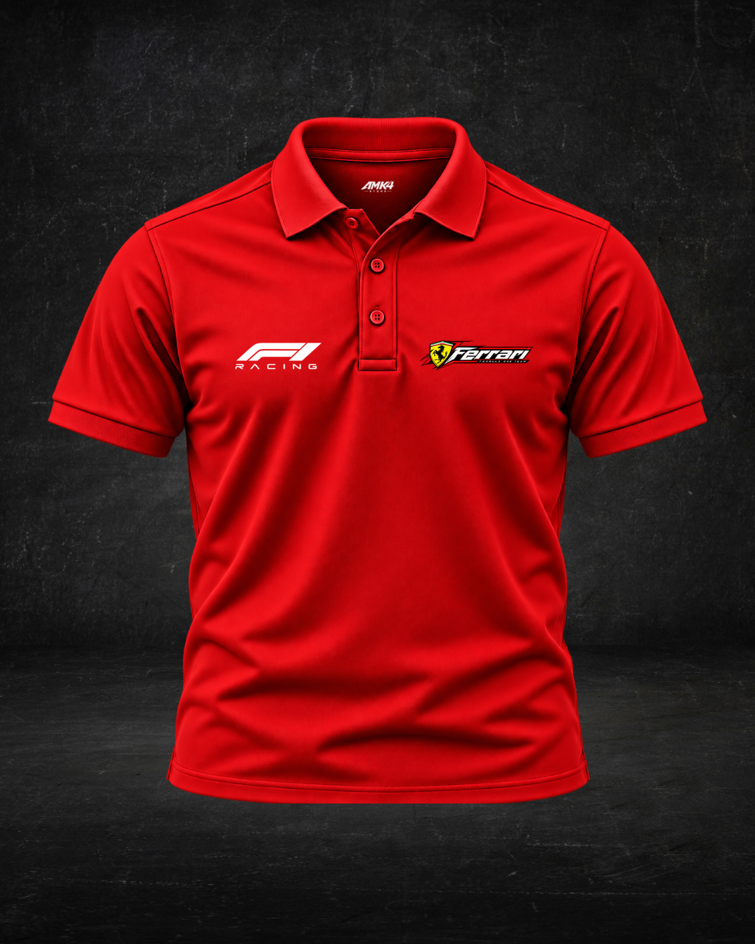 Ferrari F1 - Red Polo T-shirt 02