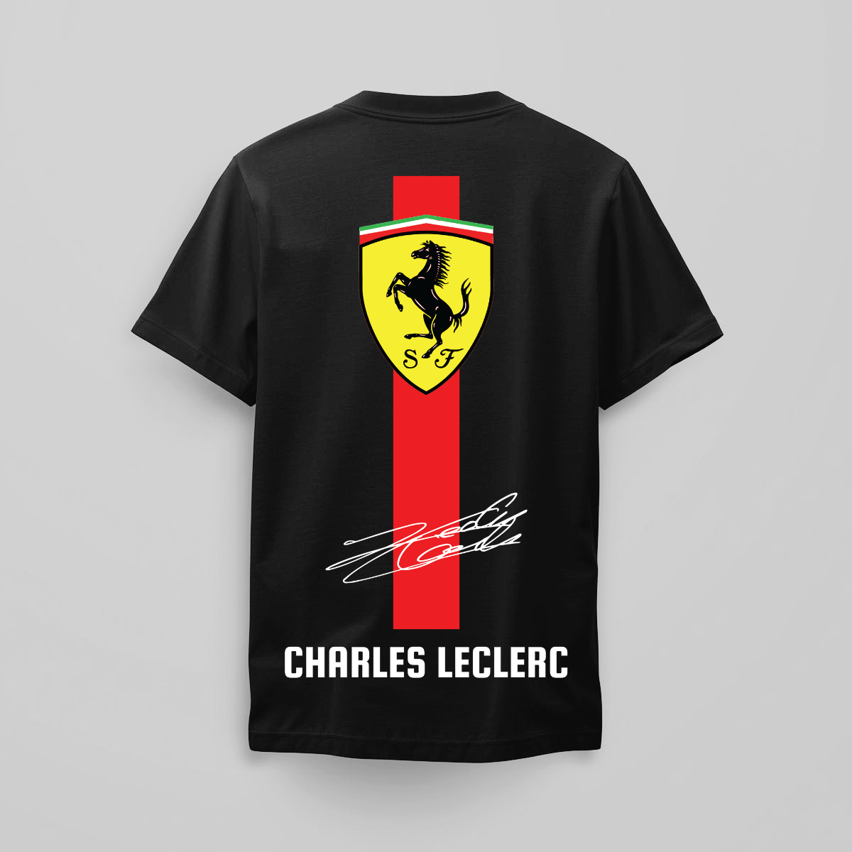 Charles Leclerc F1 - Black Tee