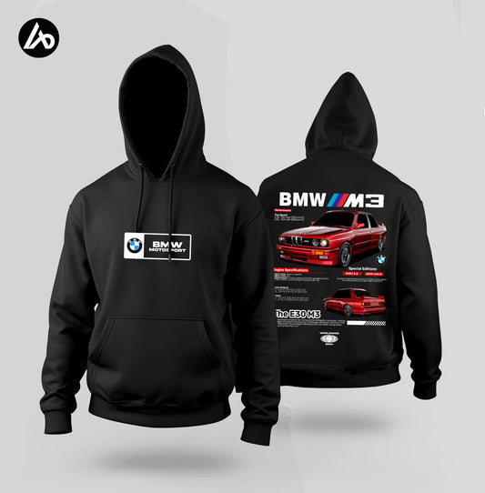 BMW M3 E30 Black Hoodie