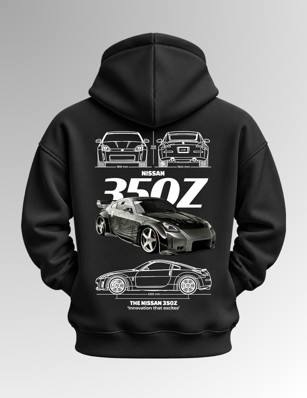 Nissan 350Z- Black Hoodie