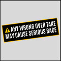 Wrong Overtake Sticker