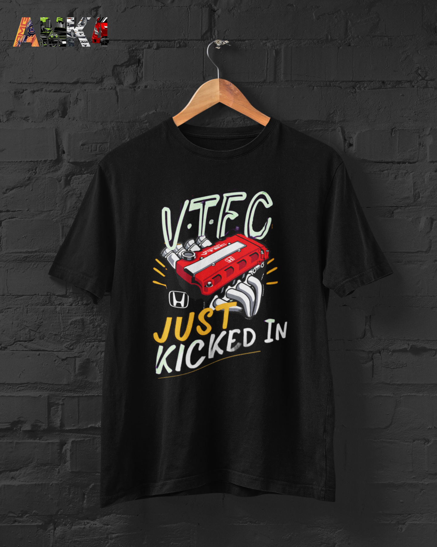 VTEC Just Kicked In Black T-shirt