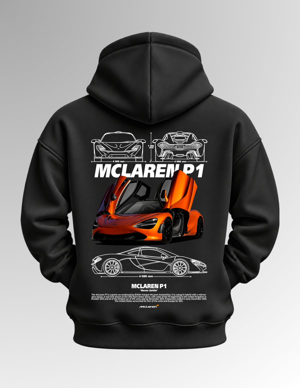 McLaren P1 - Black Hoodie