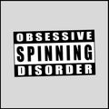 Obsessive Spinning Disorder Sticker