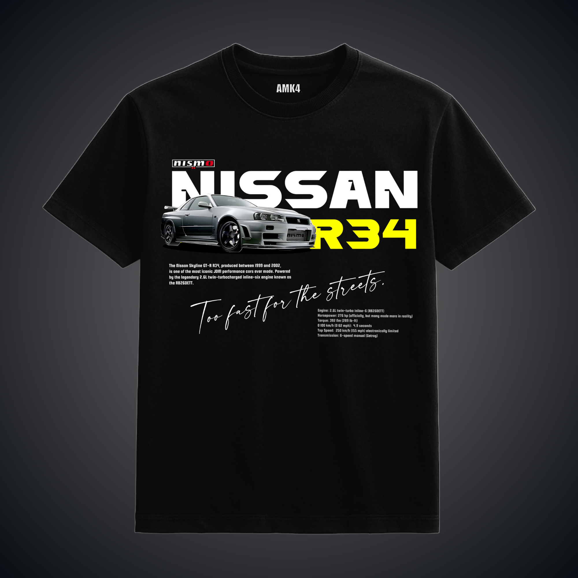 Nissan R34 - Black Tee