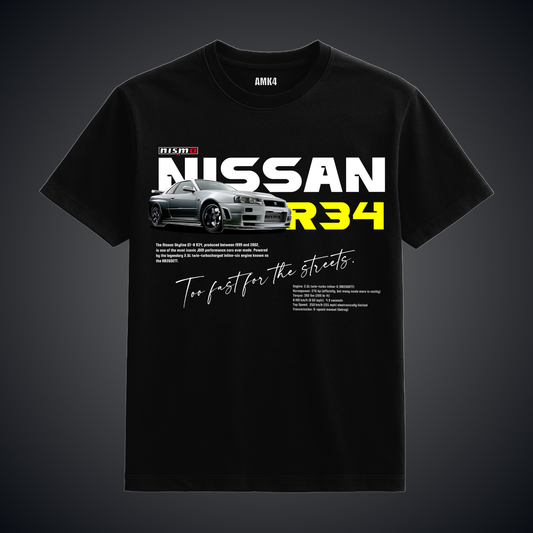 Nissan R34 - Black Tee
