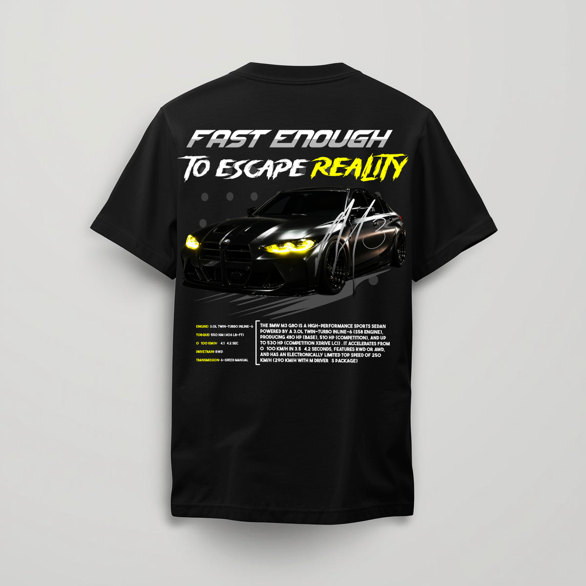 BMW M3 G80 - Black Tee