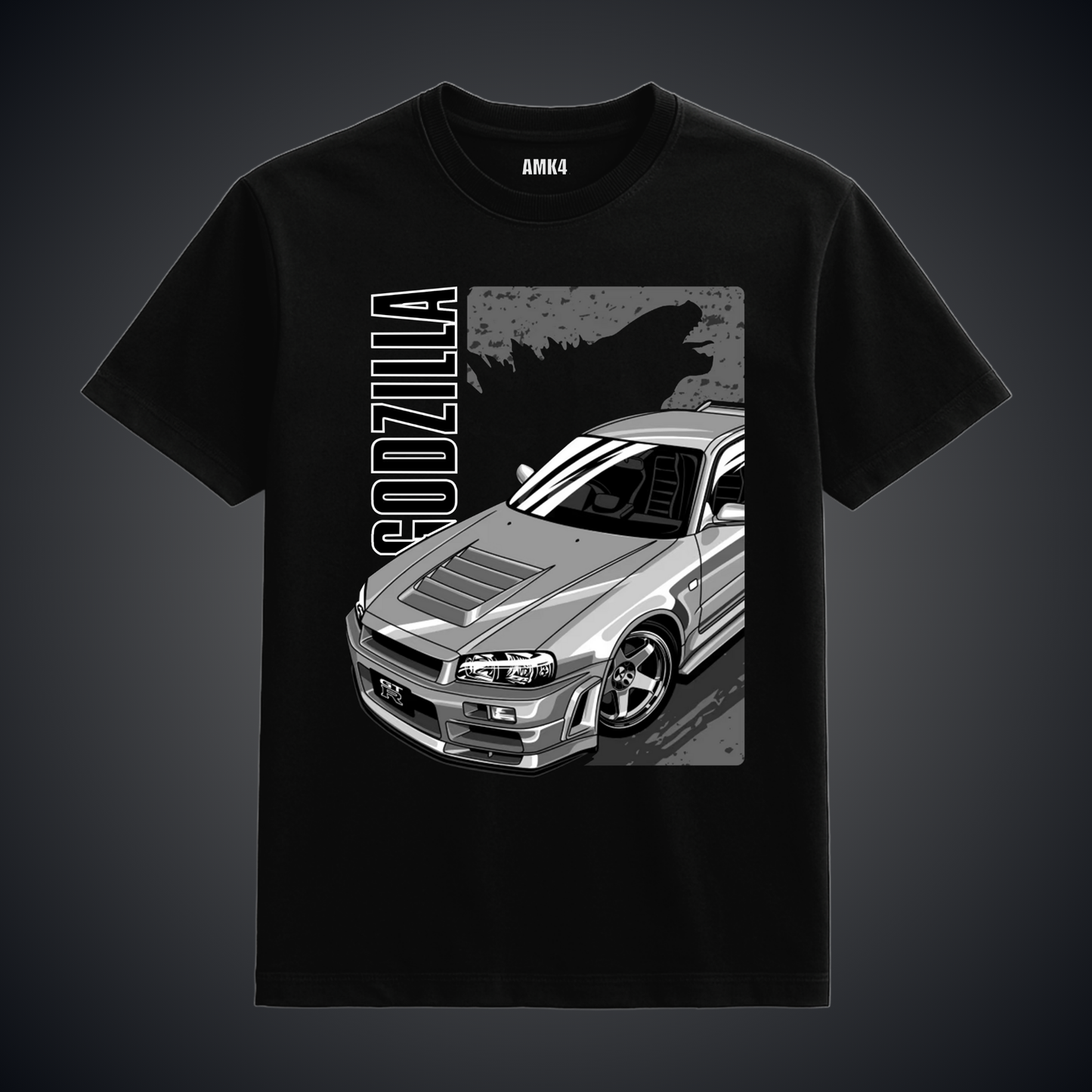 GTR R34 Godzilla - Black Tee