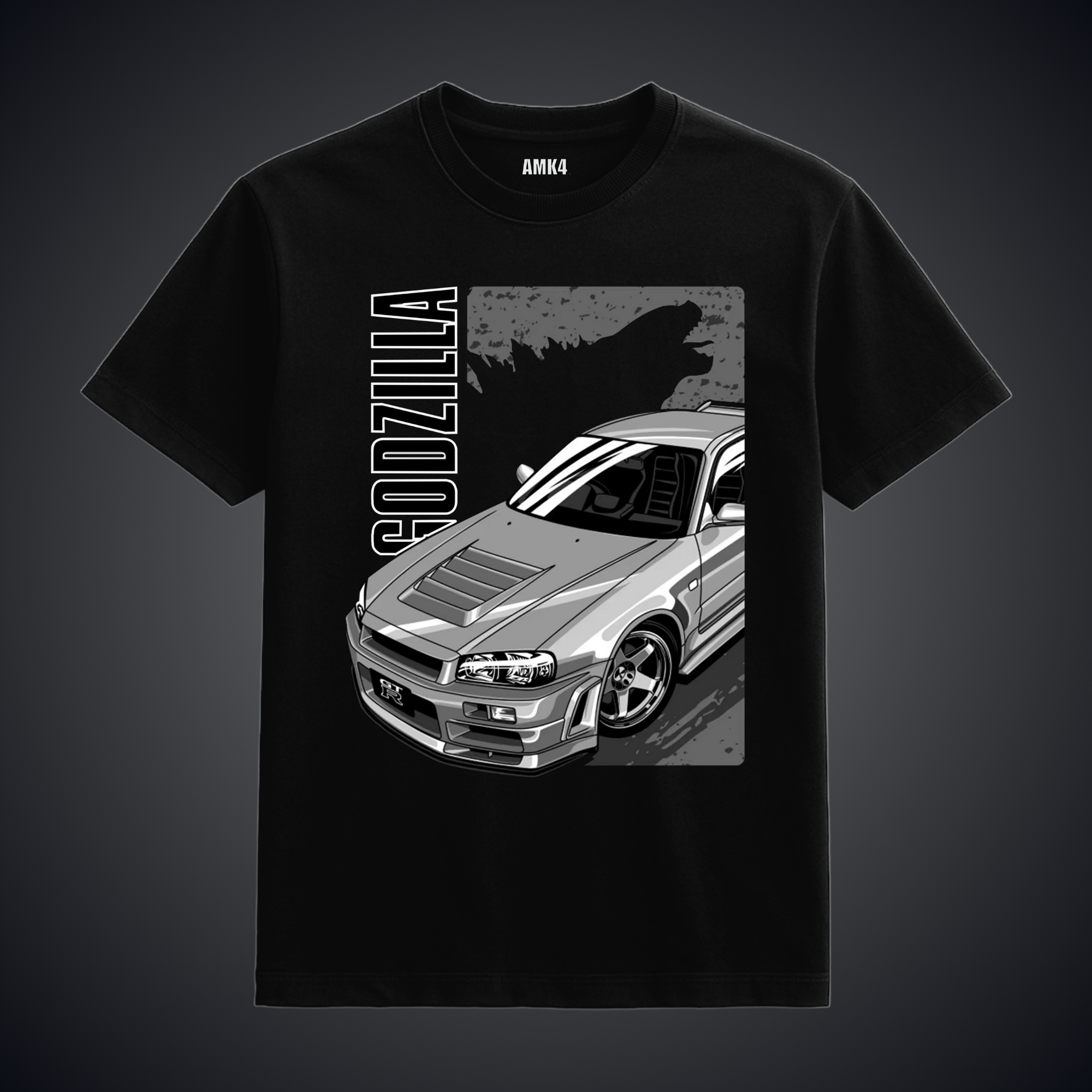 GTR R34 Godzilla - Black Tee