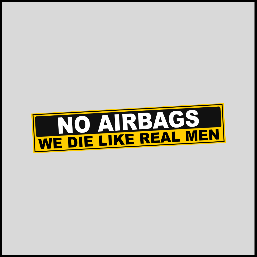 No Airbags Sticker