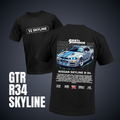 GTR R34 Skyline - Black Tee