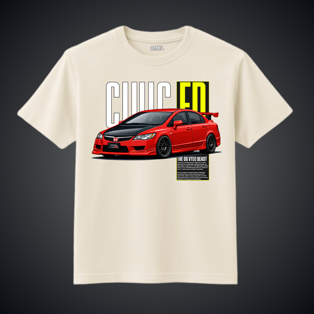 Civic FD - Black  Tee