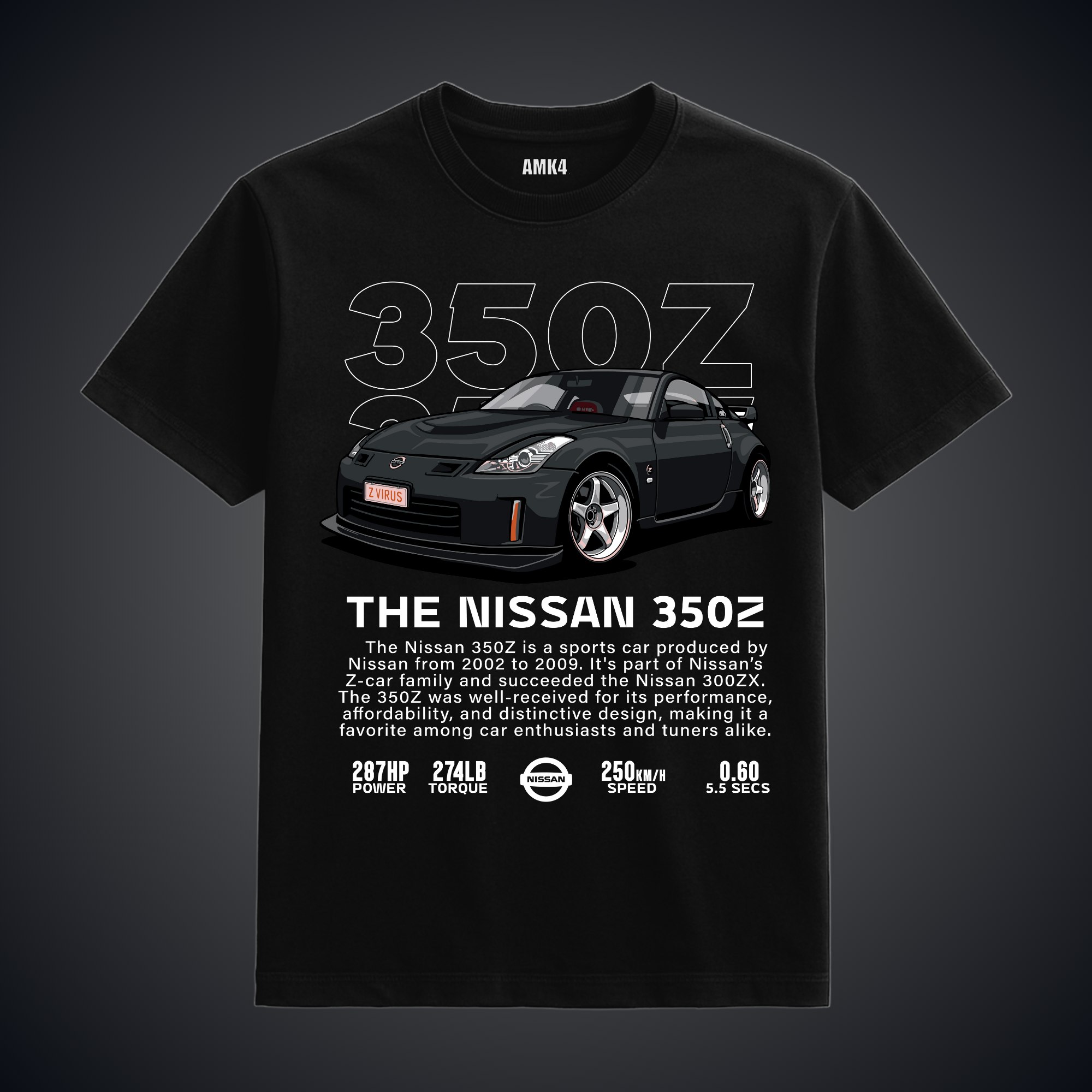 Nissan 350Z - Black Tee
