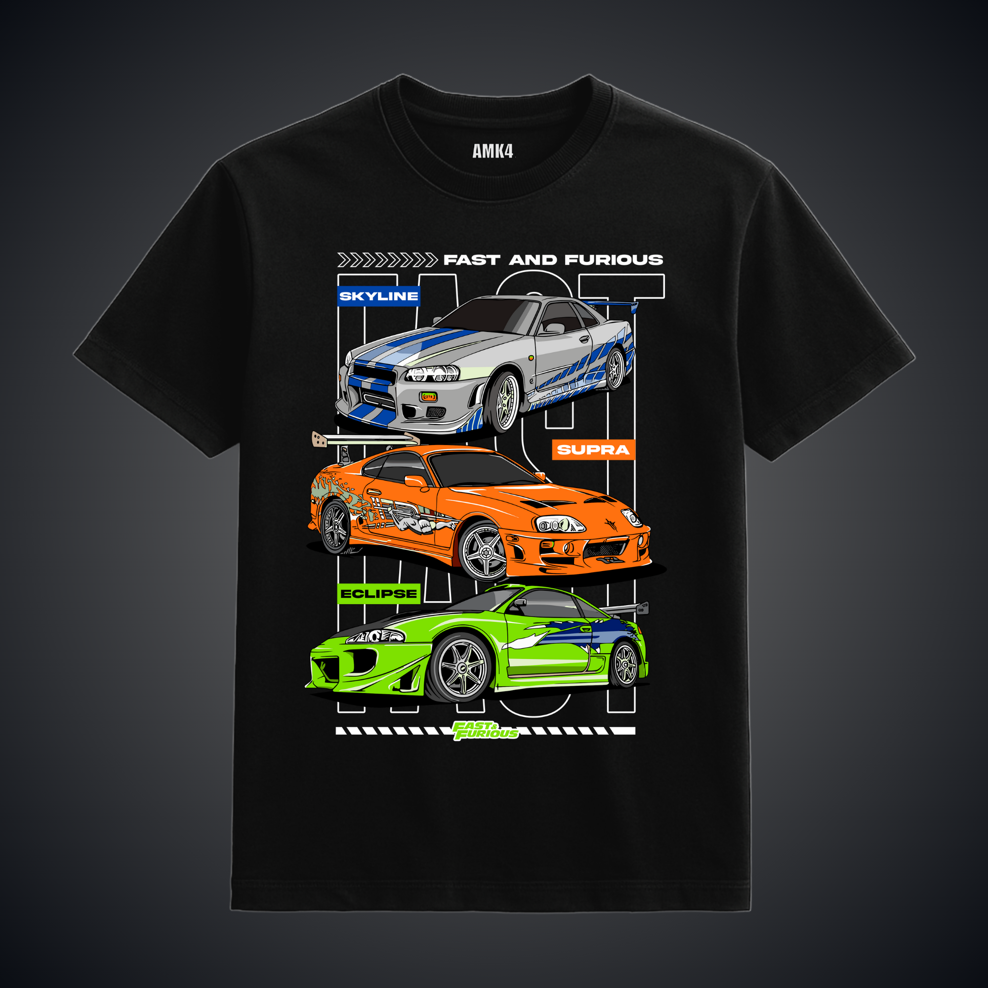 FnF Cars - Black Tee
