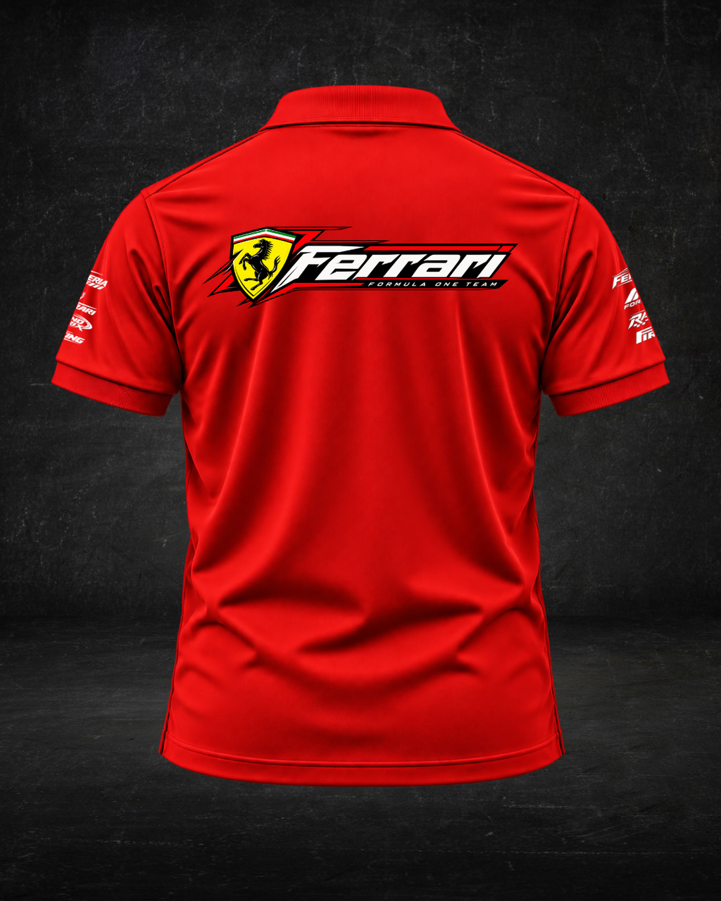Ferrari F1 - Red Polo T-shirt 01