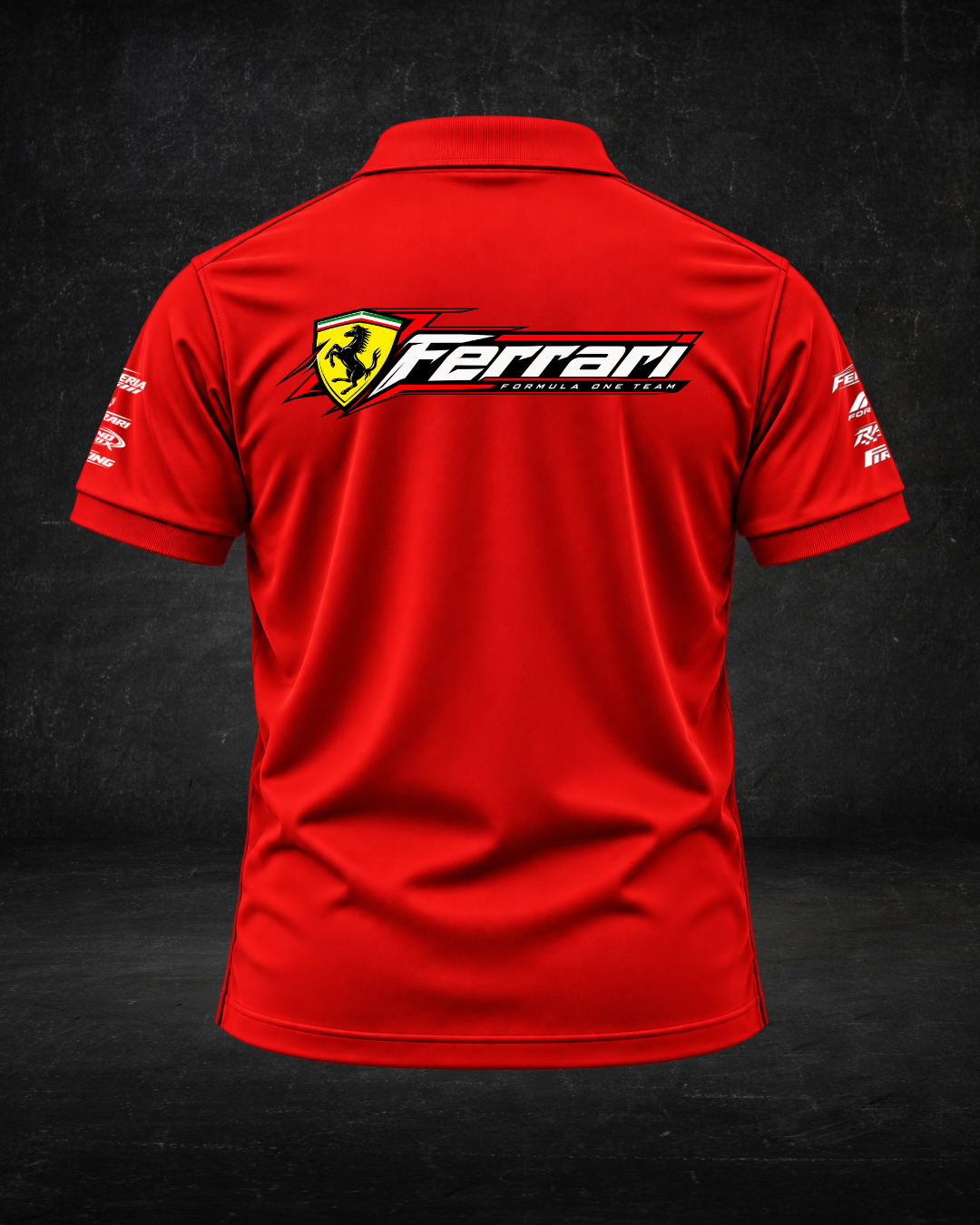 Ferrari F1 - Red Polo T-shirt 01