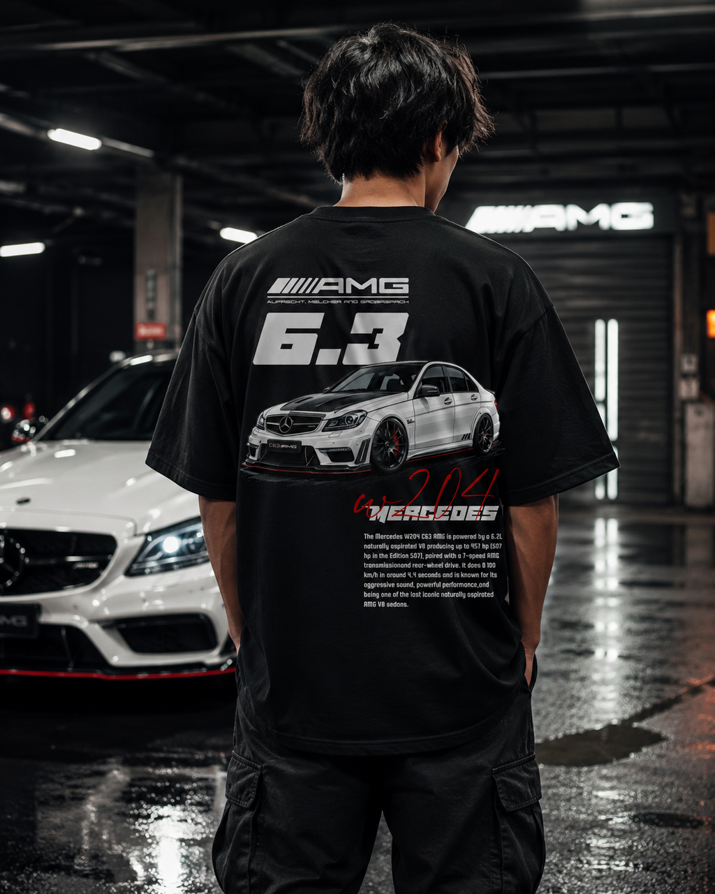 C63 W204 AMG - Oversized Tees