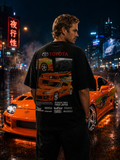 FnF Supra MK4 - Black Oversized Tee