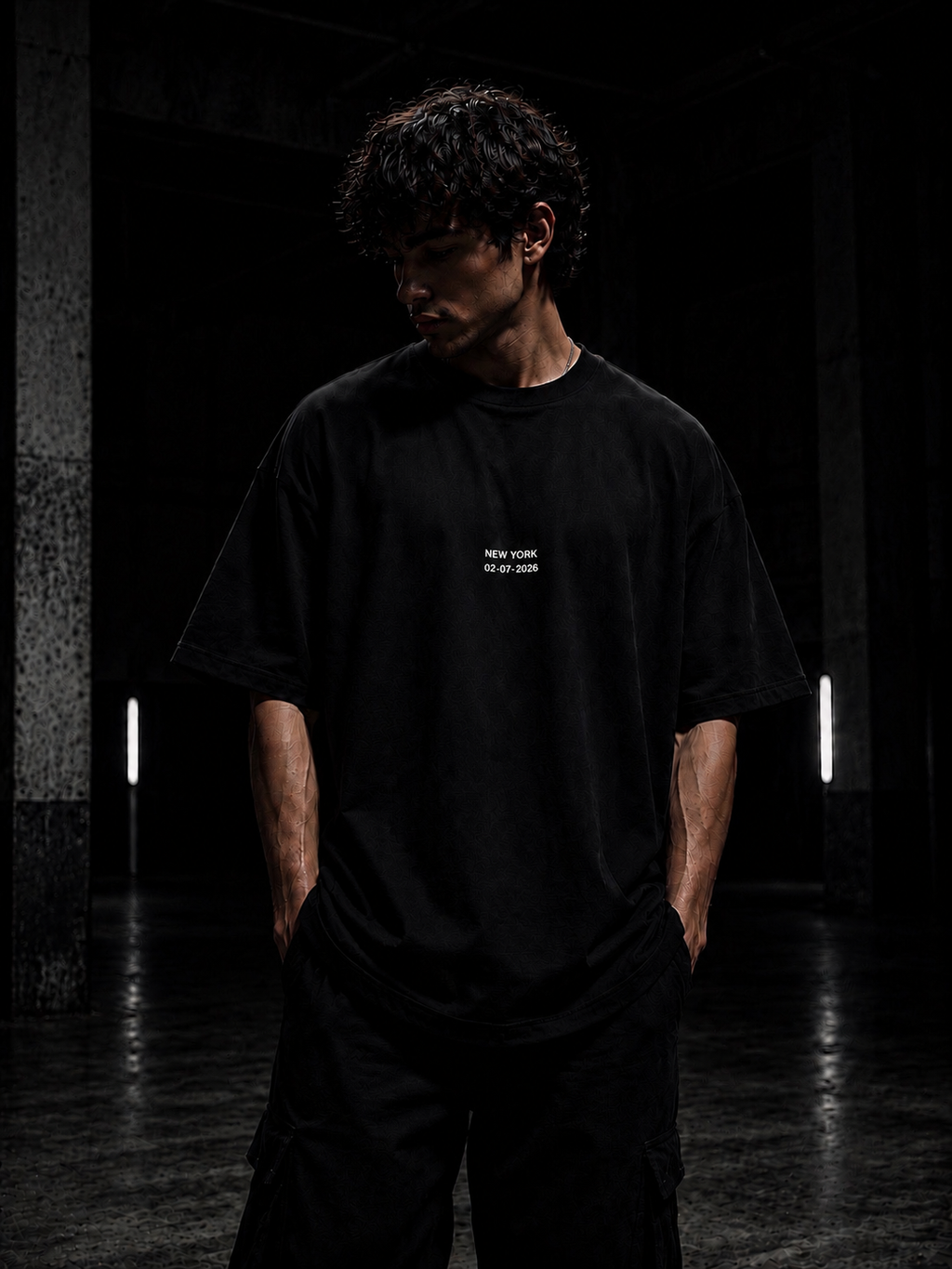 The World Knows Peace - Black Oversized Tee