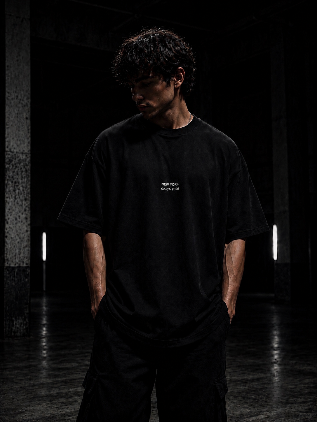 The World Knows Peace - Black Oversized Tee