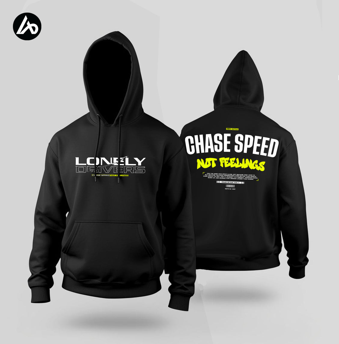 Lonely Drivers Black Hoodie