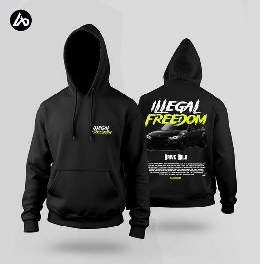 Illegal Freedom - BMW Black Hoodie