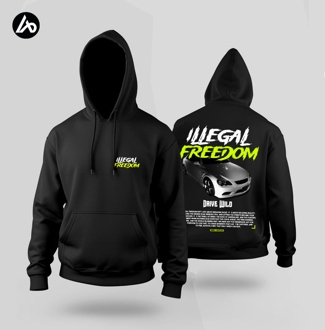Illegal Freedom - Mark X Black Hoodie