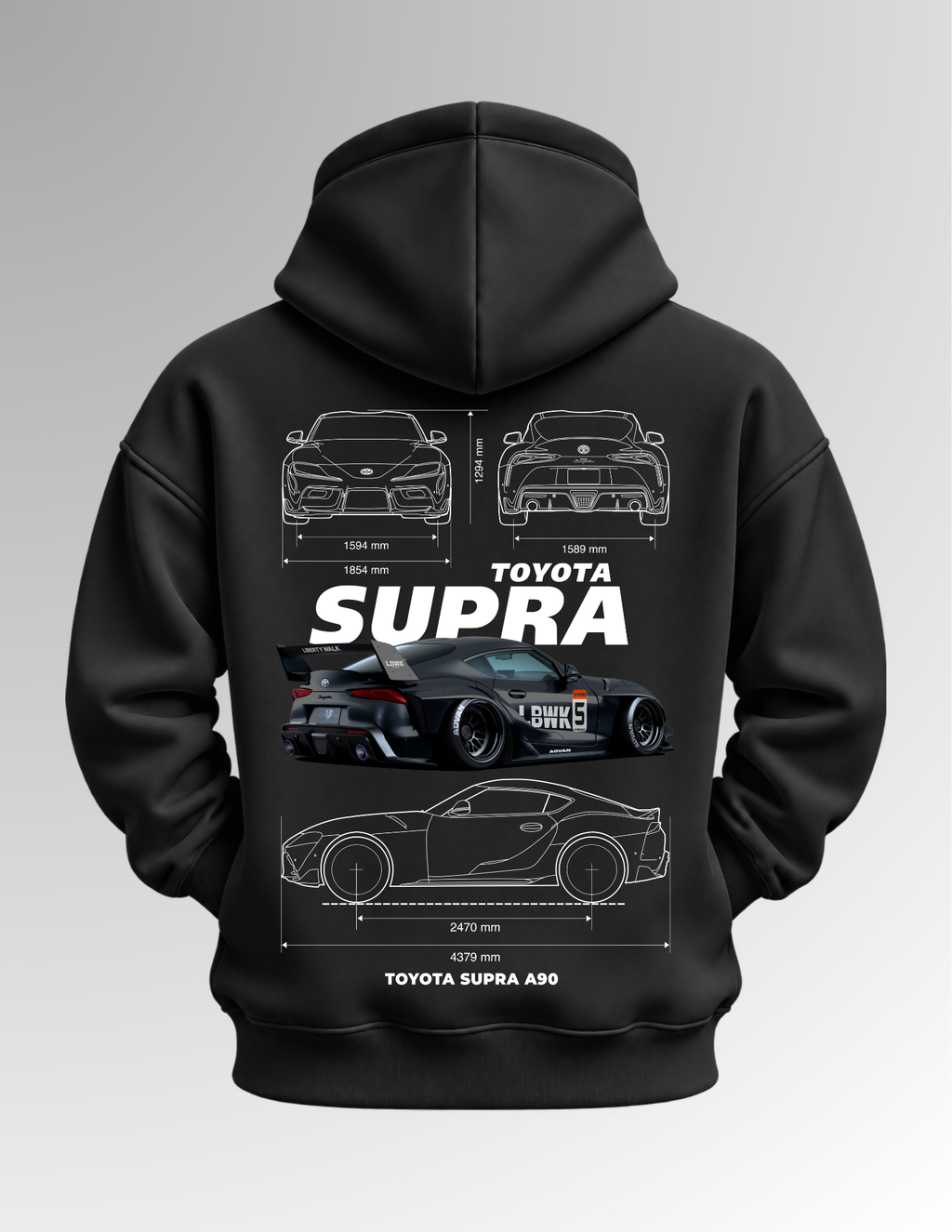 Toyota Supra MK5 - Black Hoodie