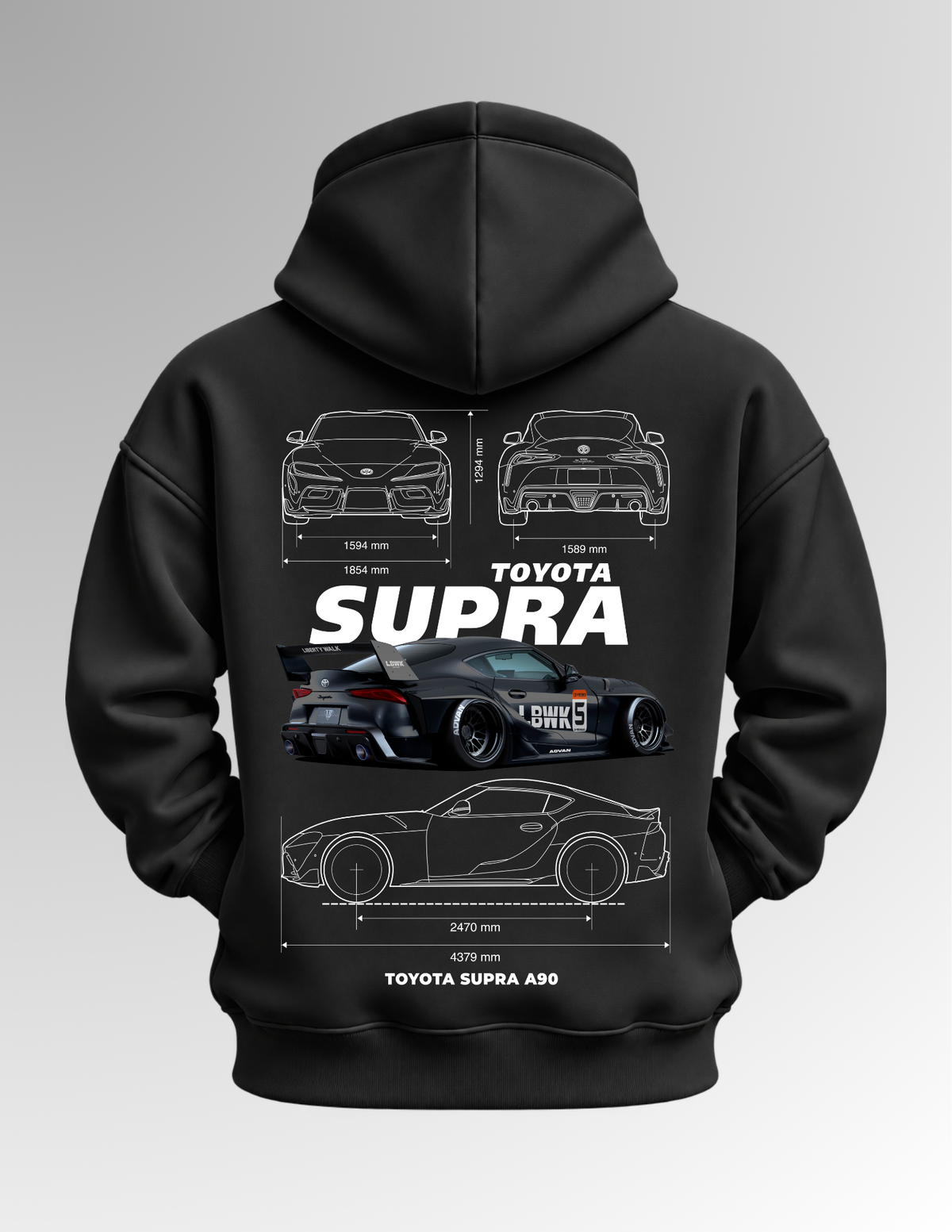 Toyota Supra MK5 - Black Hoodie