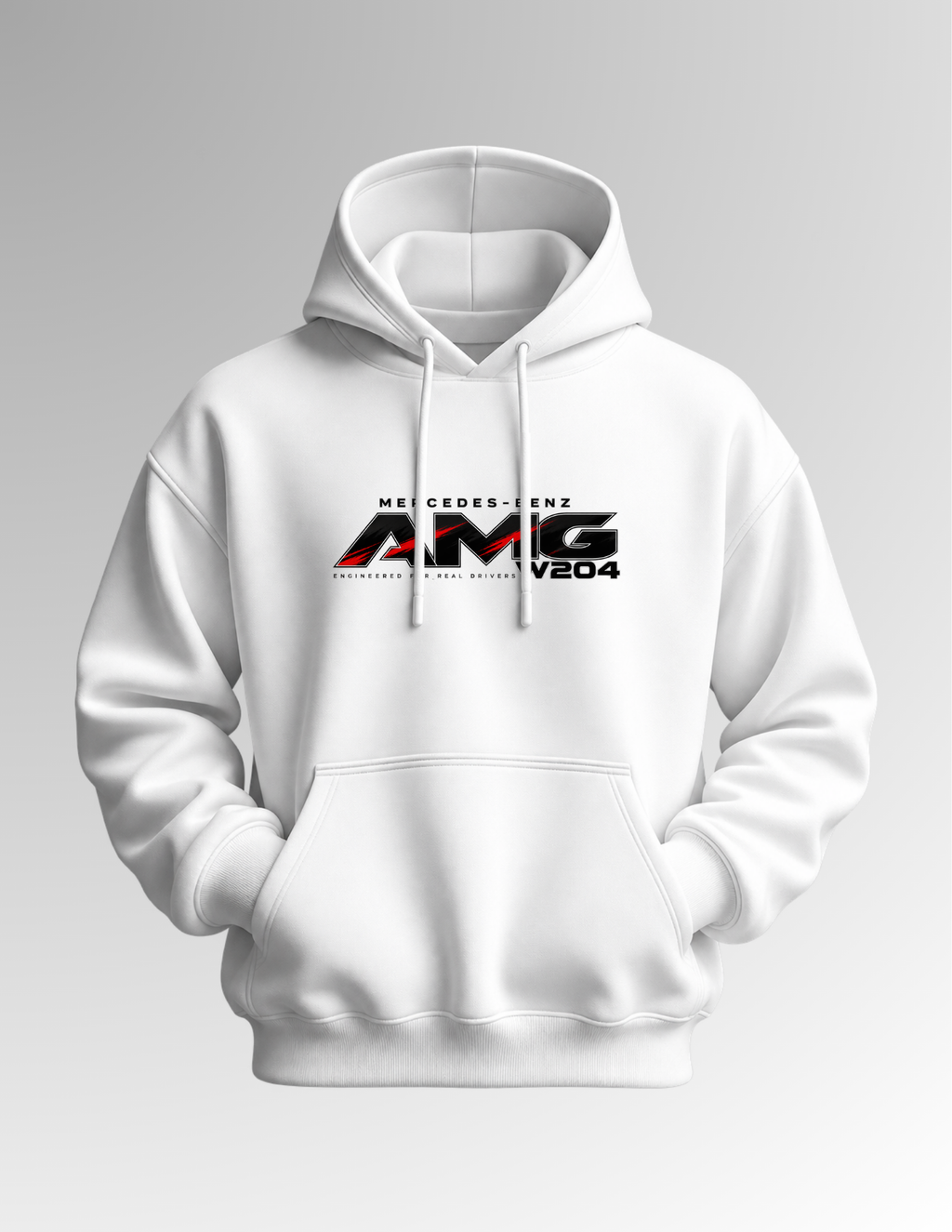 Mercedes AMG W204 - White Hoodie