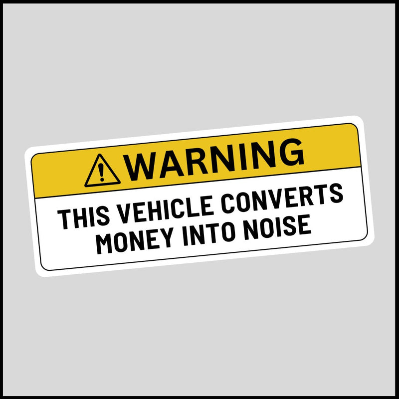 Money Into Noise Sticker