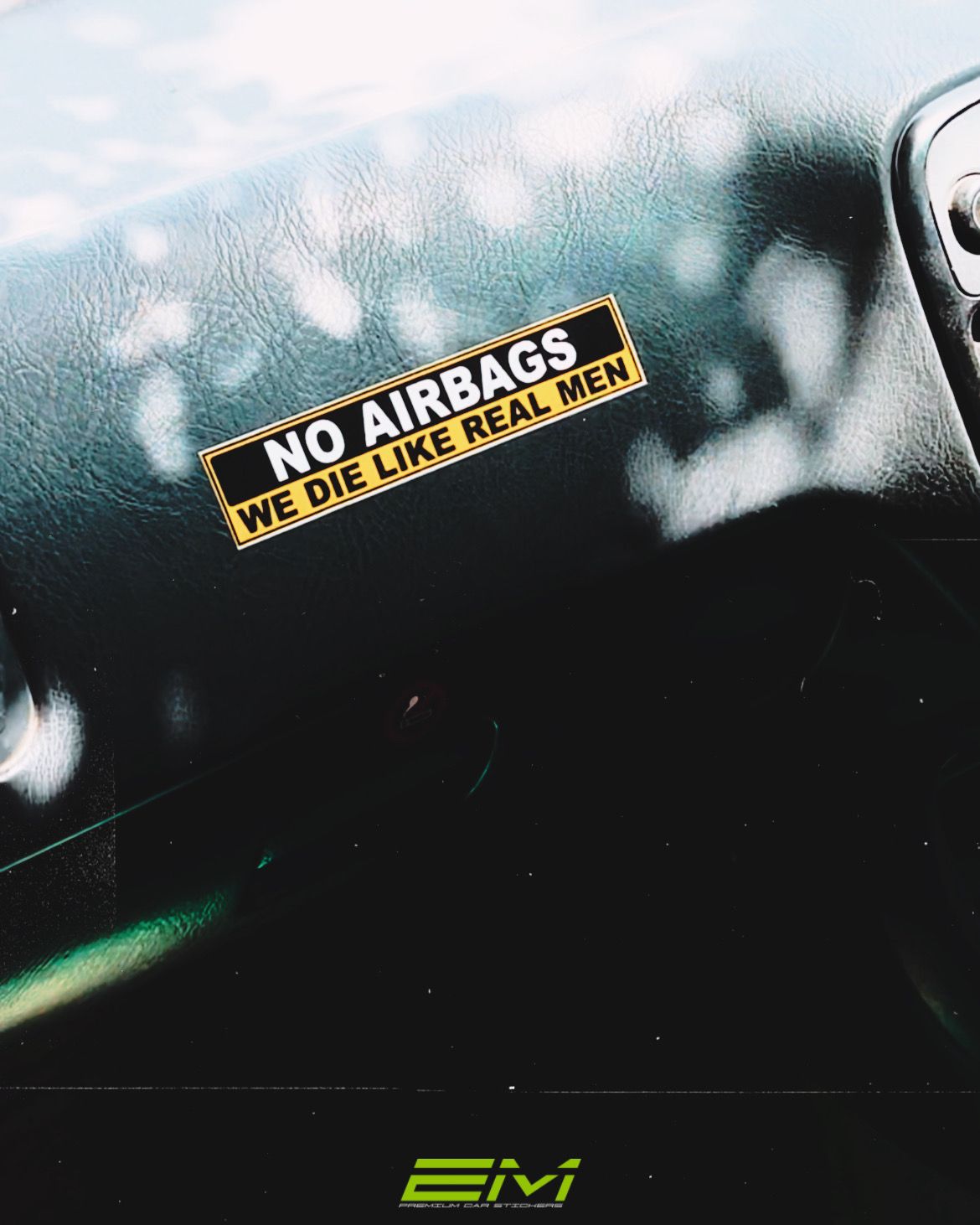 No Airbags Sticker