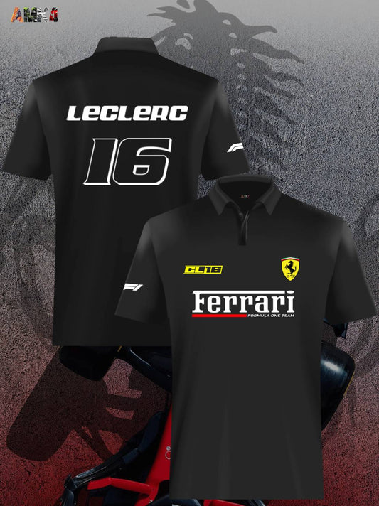 Charles Leclerc F1 Black Polo