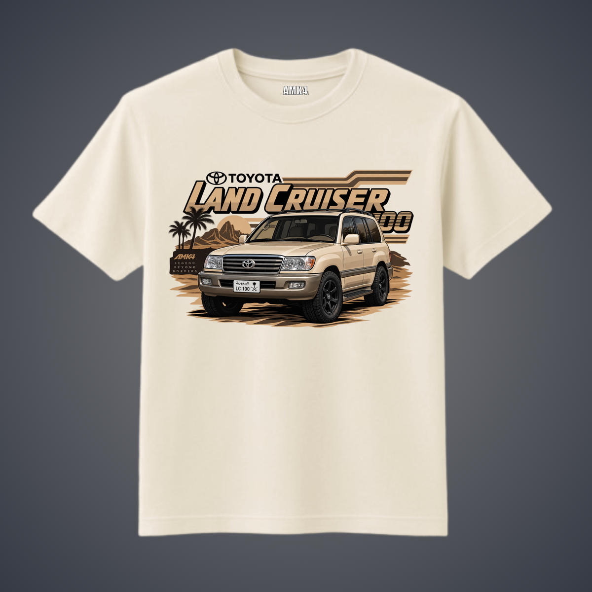 Toyota Land Cruiser LC100 Beige Tee