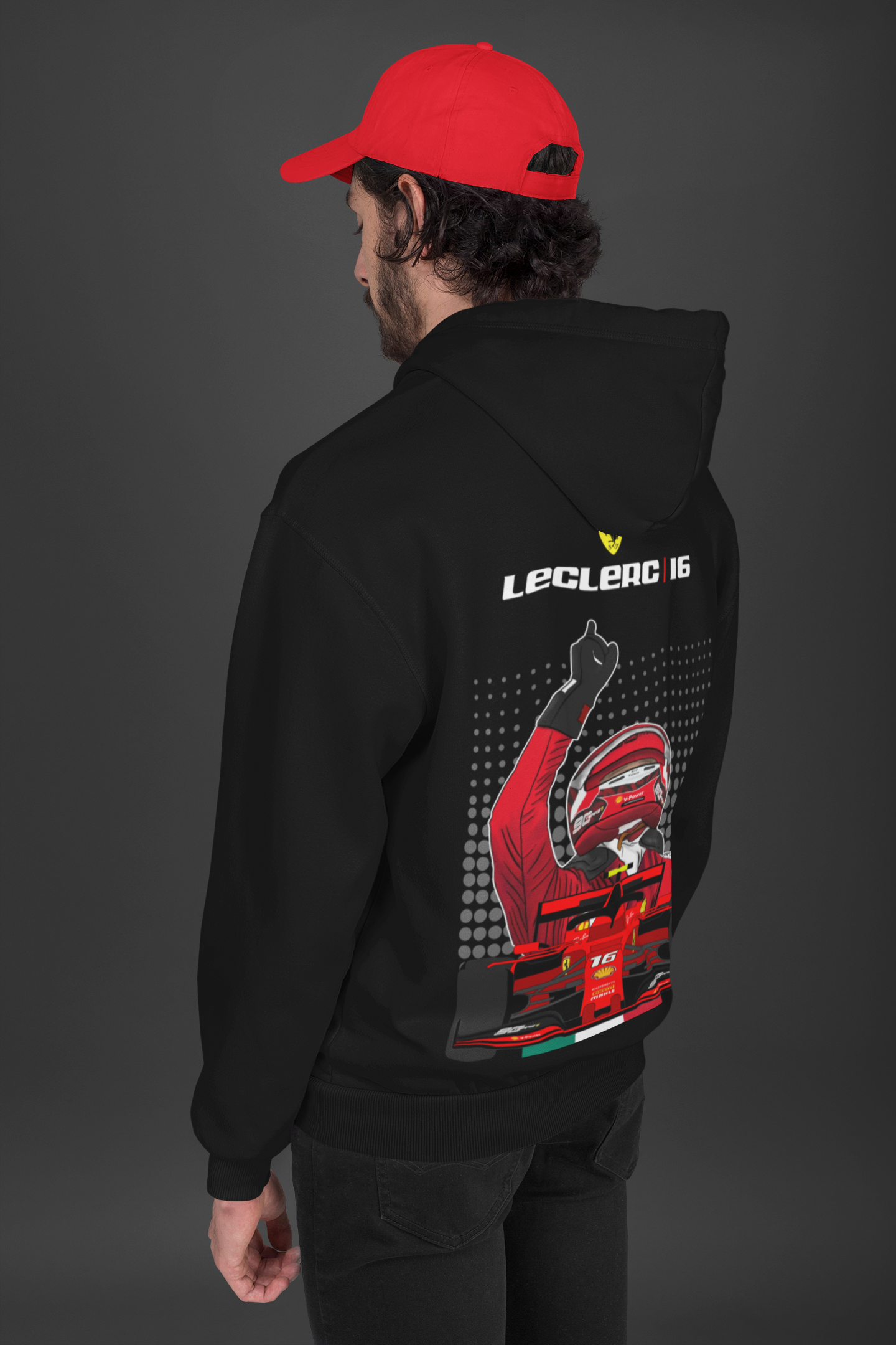 Charles Leclerc F1 Black Hoodie