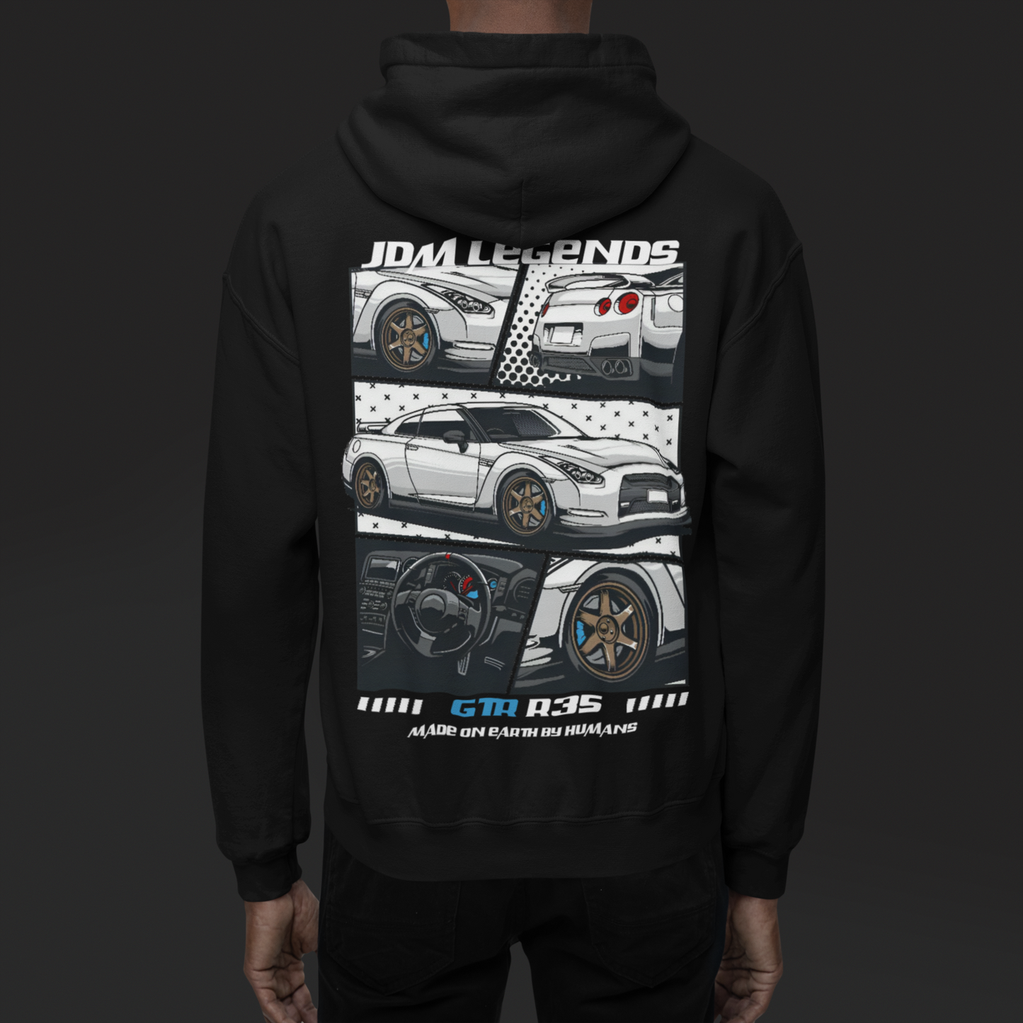 GTR R35 Black Hoodie